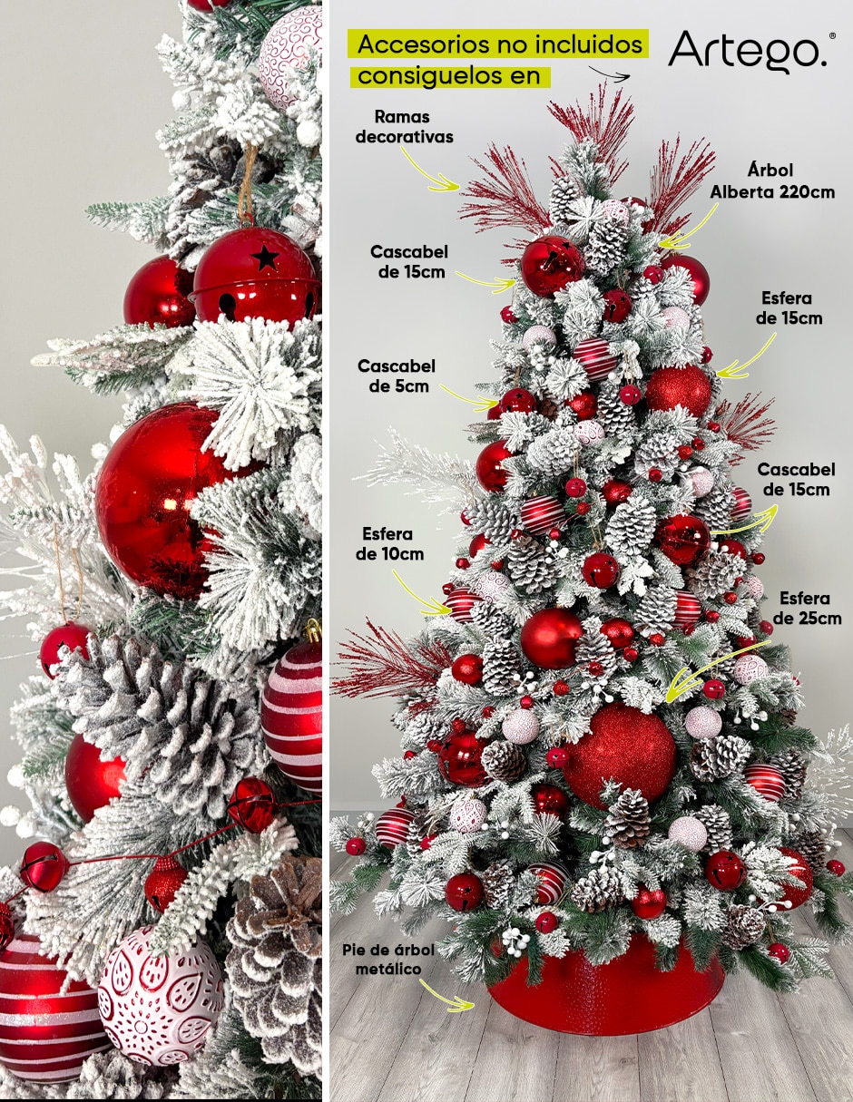 Árbol nevado árbol de navidad piñas gigantes alberta spruce de pvc 7
