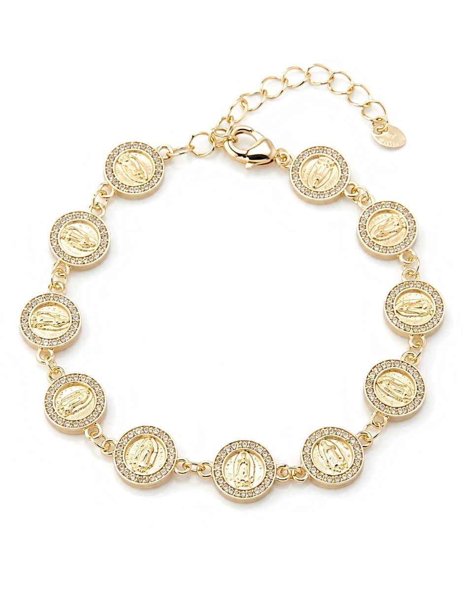 Set de brazalete yoiko con zirconia trinidad acabado