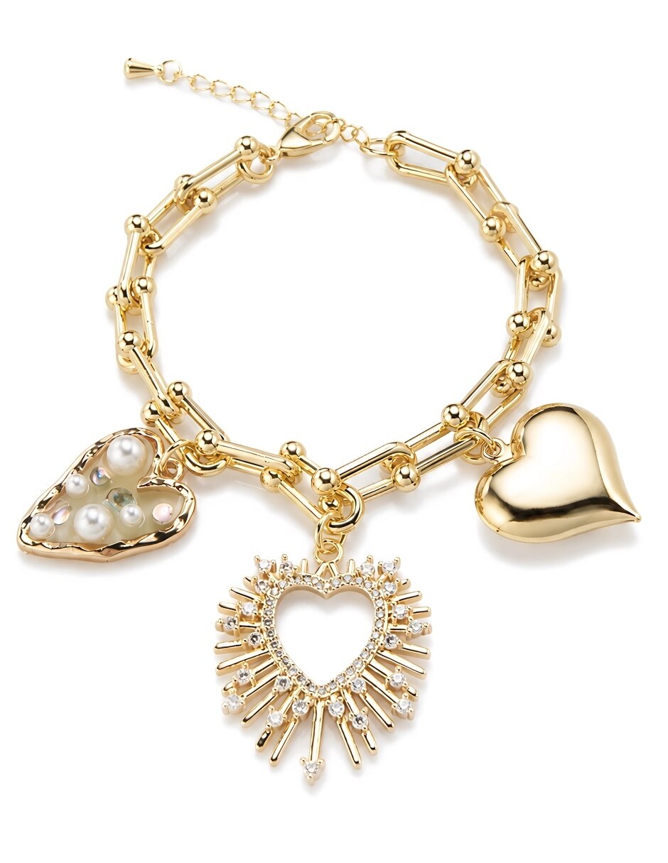 Set de brazalete yoiko con zirconia trinidad acabado