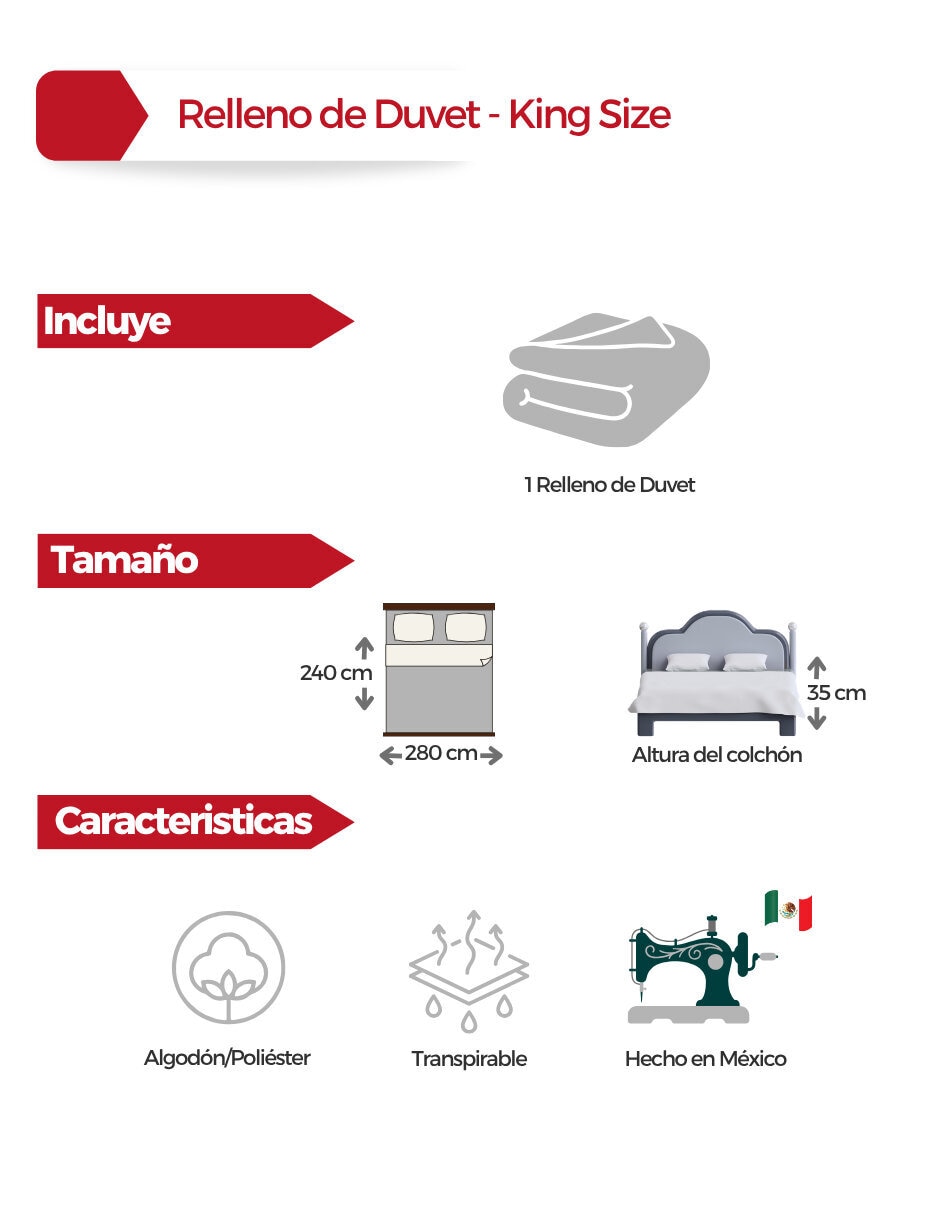 Duvet con relleno 6