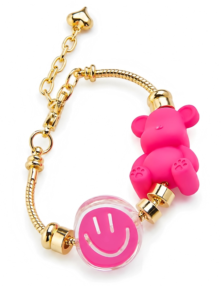 Set de brazalete yoiko con resina bear brick popsy acabado