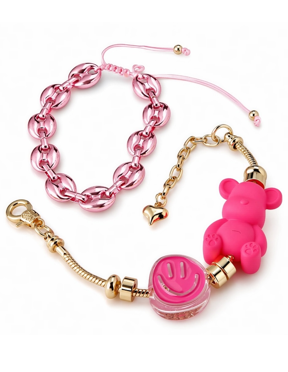 Set de brazalete yoiko con resina bear brick popsy acabado