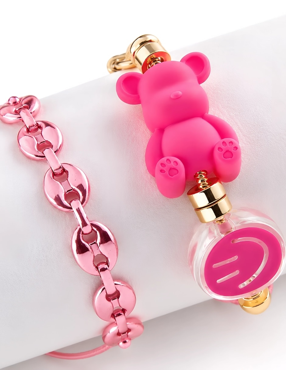 Set de brazalete yoiko con resina bear brick popsy acabado