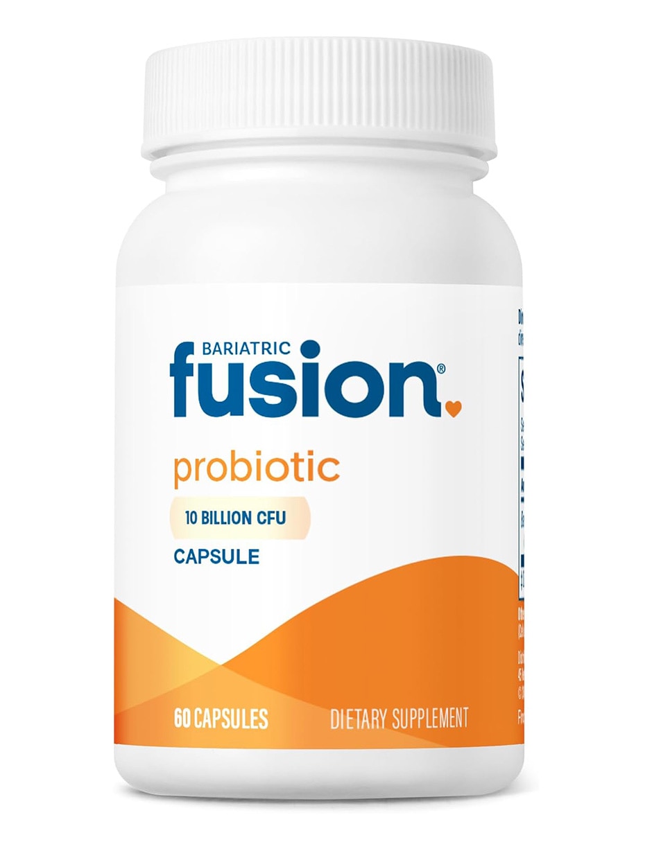 Suplementos alimenticios bariatric fusion probiótico 10 billion cfu bienestar digestivo 60 cápsulas bariatric fusion con bacillus coagulans inulina (fos) orgánica (proveniente del agave azul)