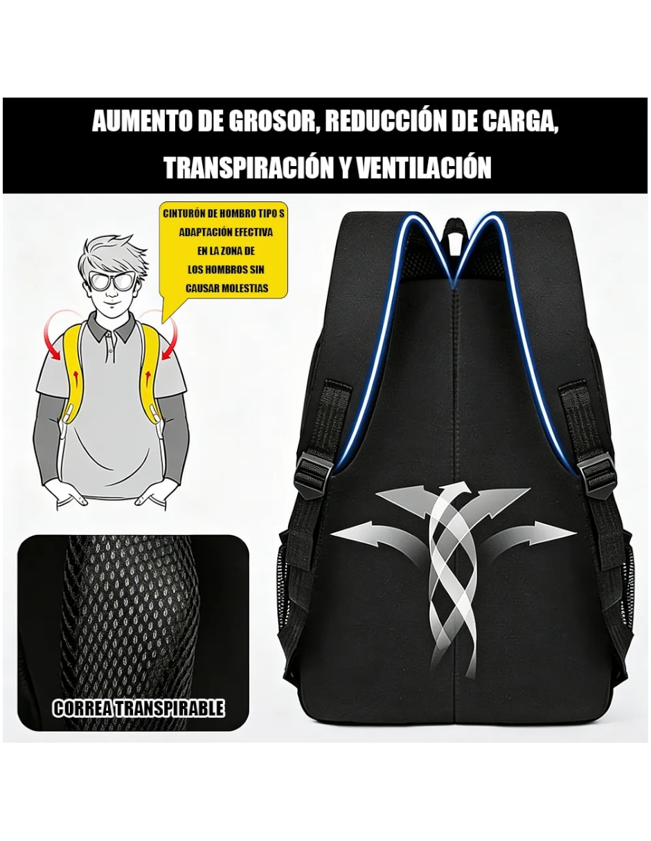 Mochila con portalaptop unisex 3