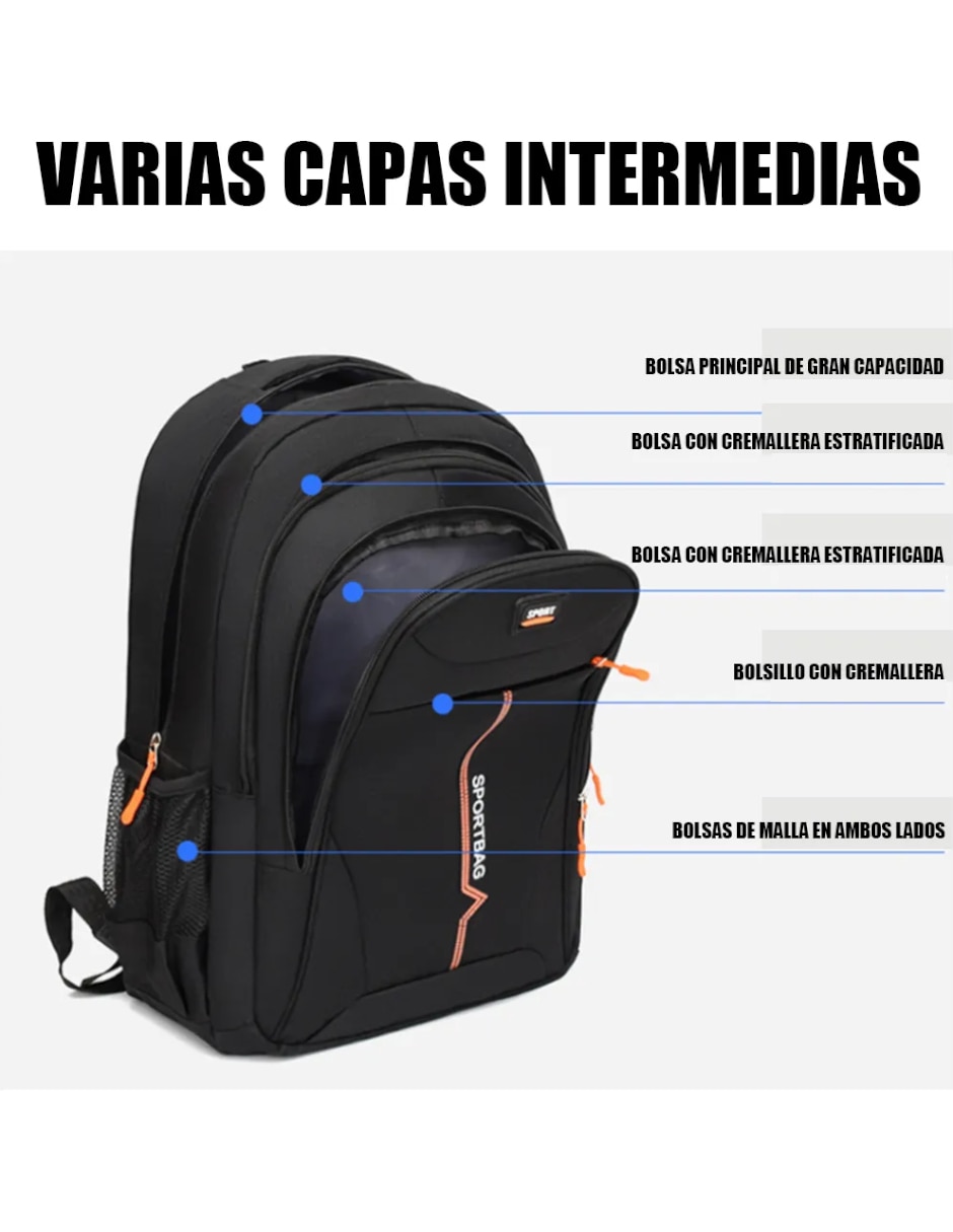 Mochila con portalaptop unisex 4