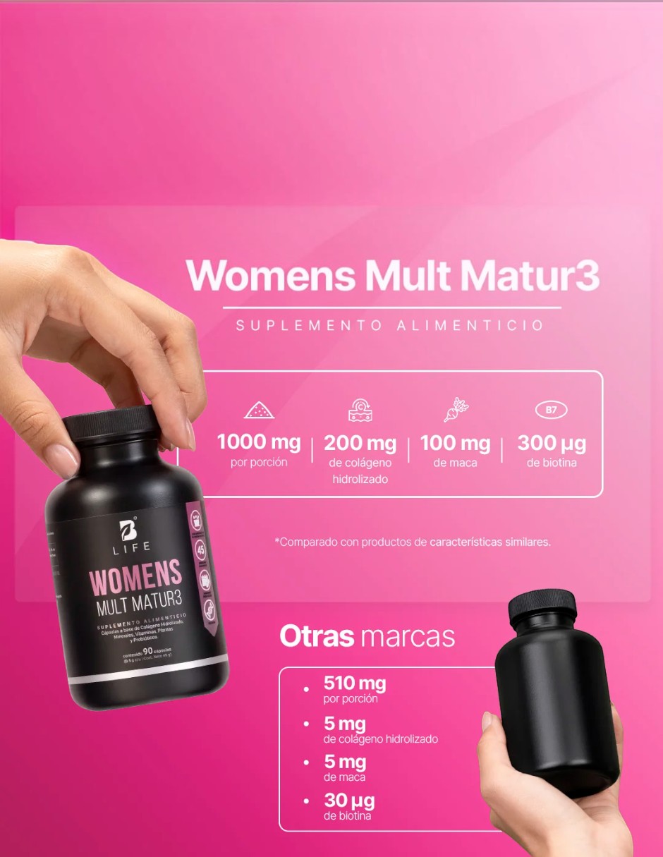 Colágeno hidrolizado womens mult matur3 5