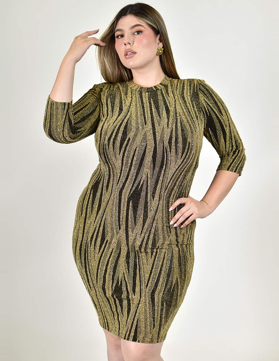 Vestido a la rodilla fiesta roman fashion para mujer
