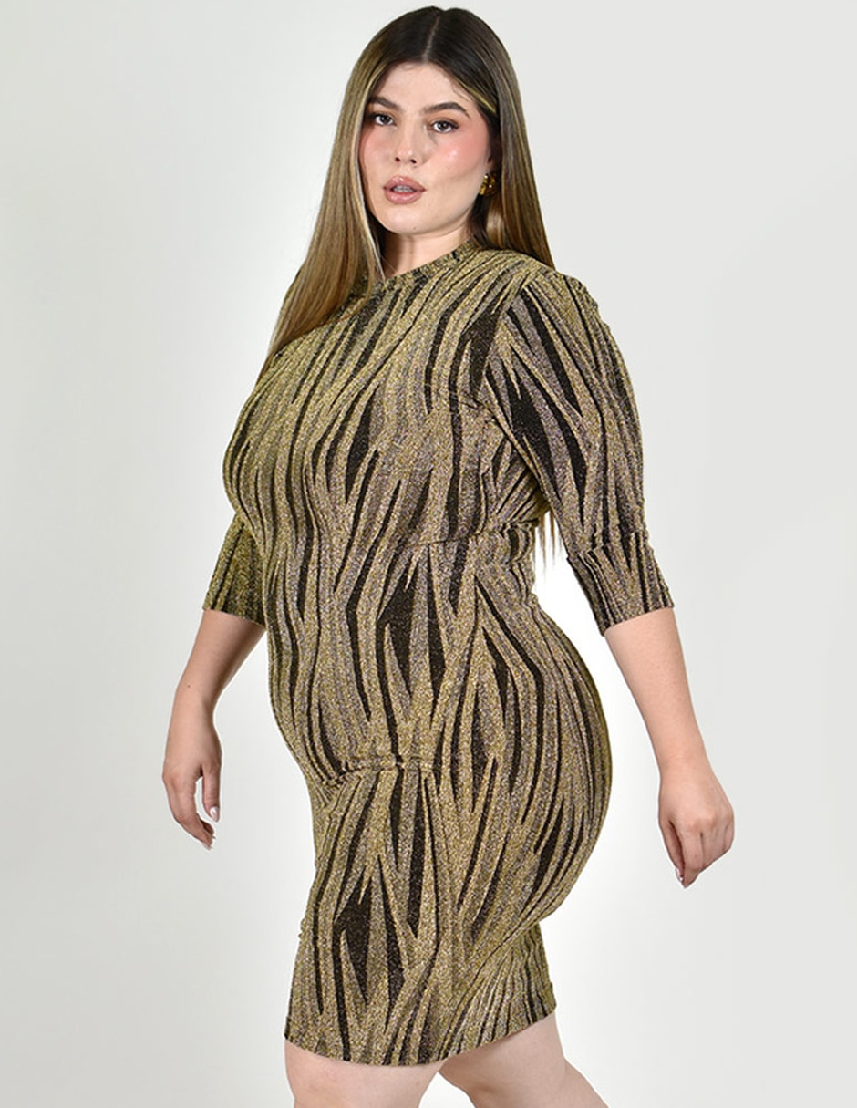 Vestido a la rodilla fiesta roman fashion para mujer