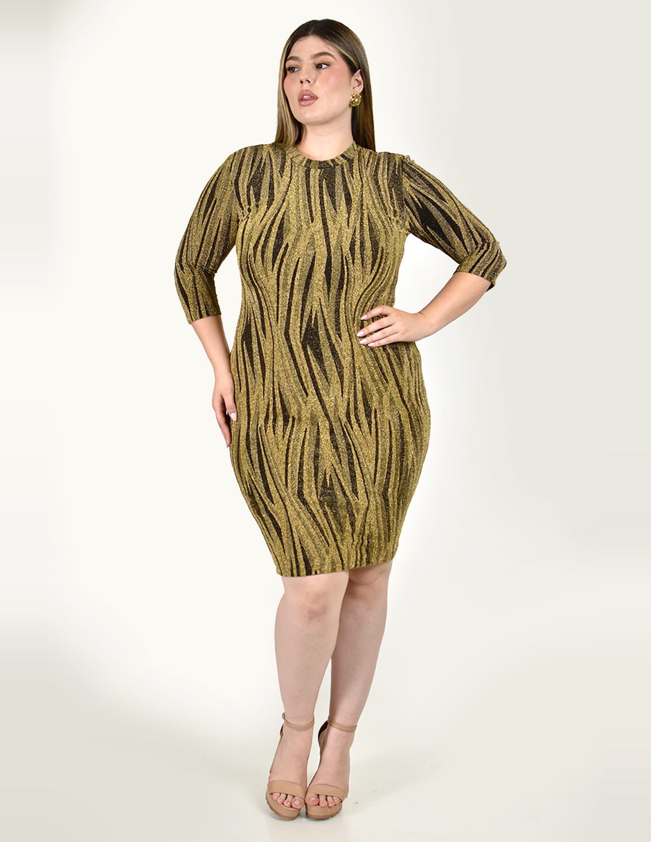 Vestido a la rodilla fiesta roman fashion para mujer