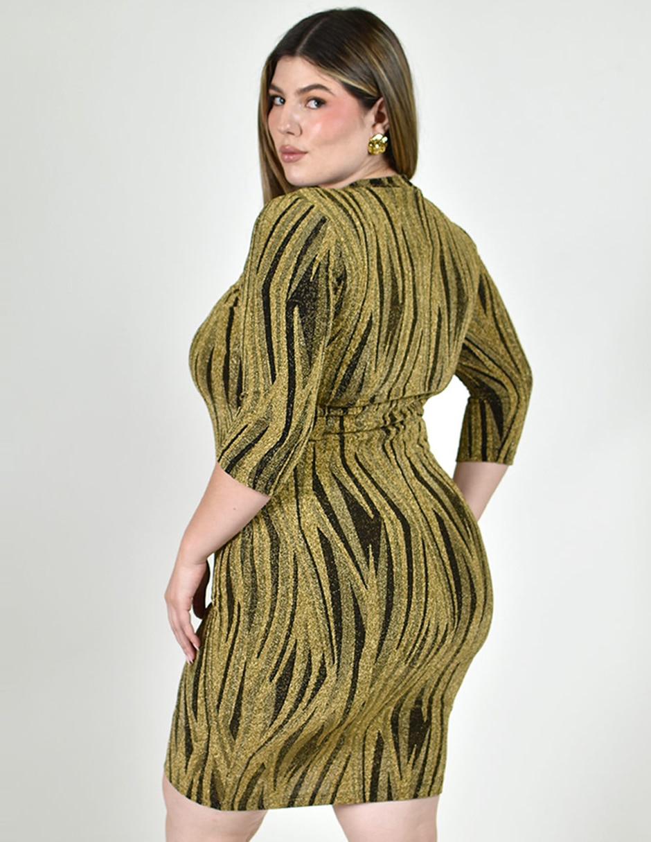 Vestido a la rodilla fiesta roman fashion para mujer