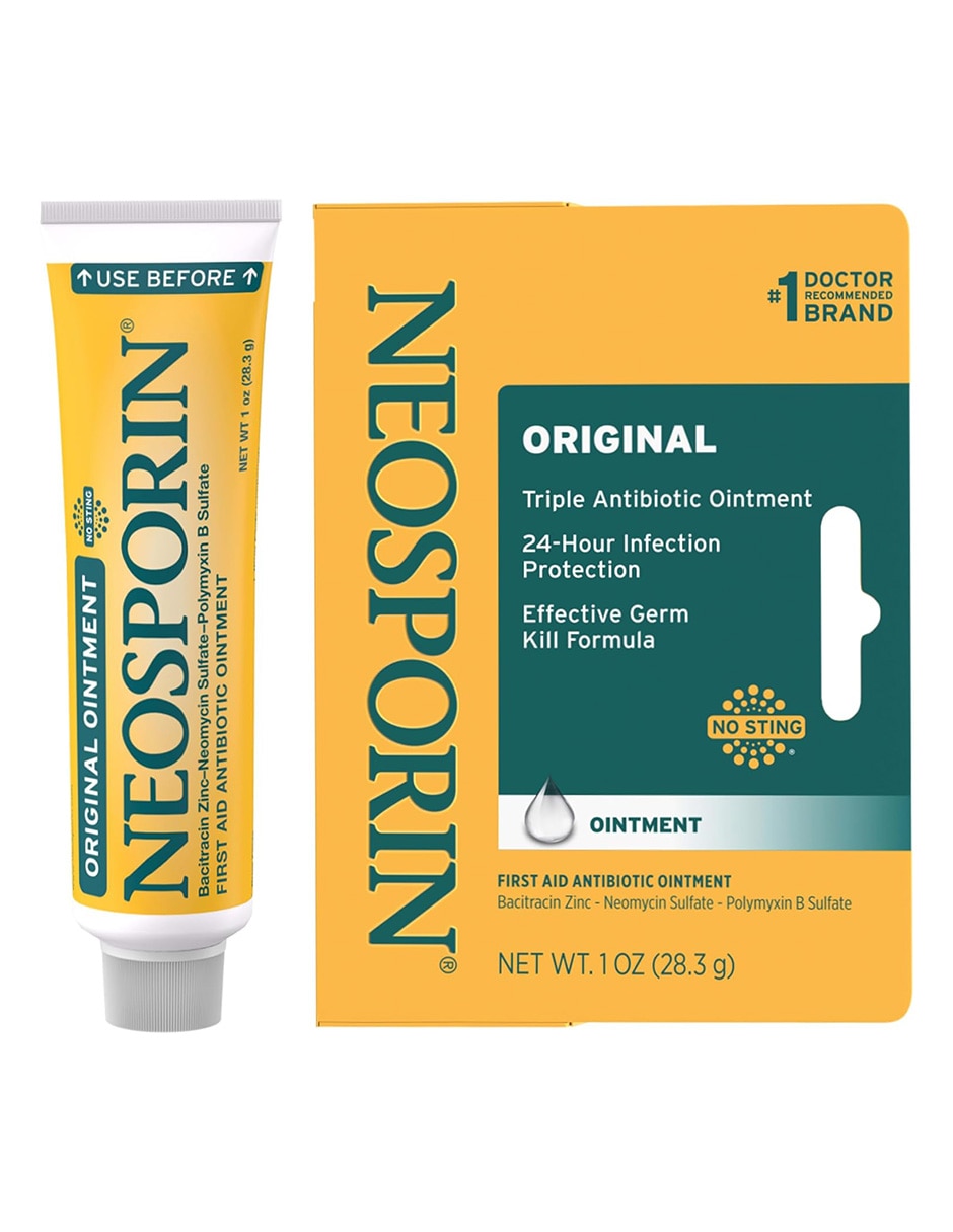 Ungüento neosporin original antibiótico tópico bienestar piel 28.3 g neosporin