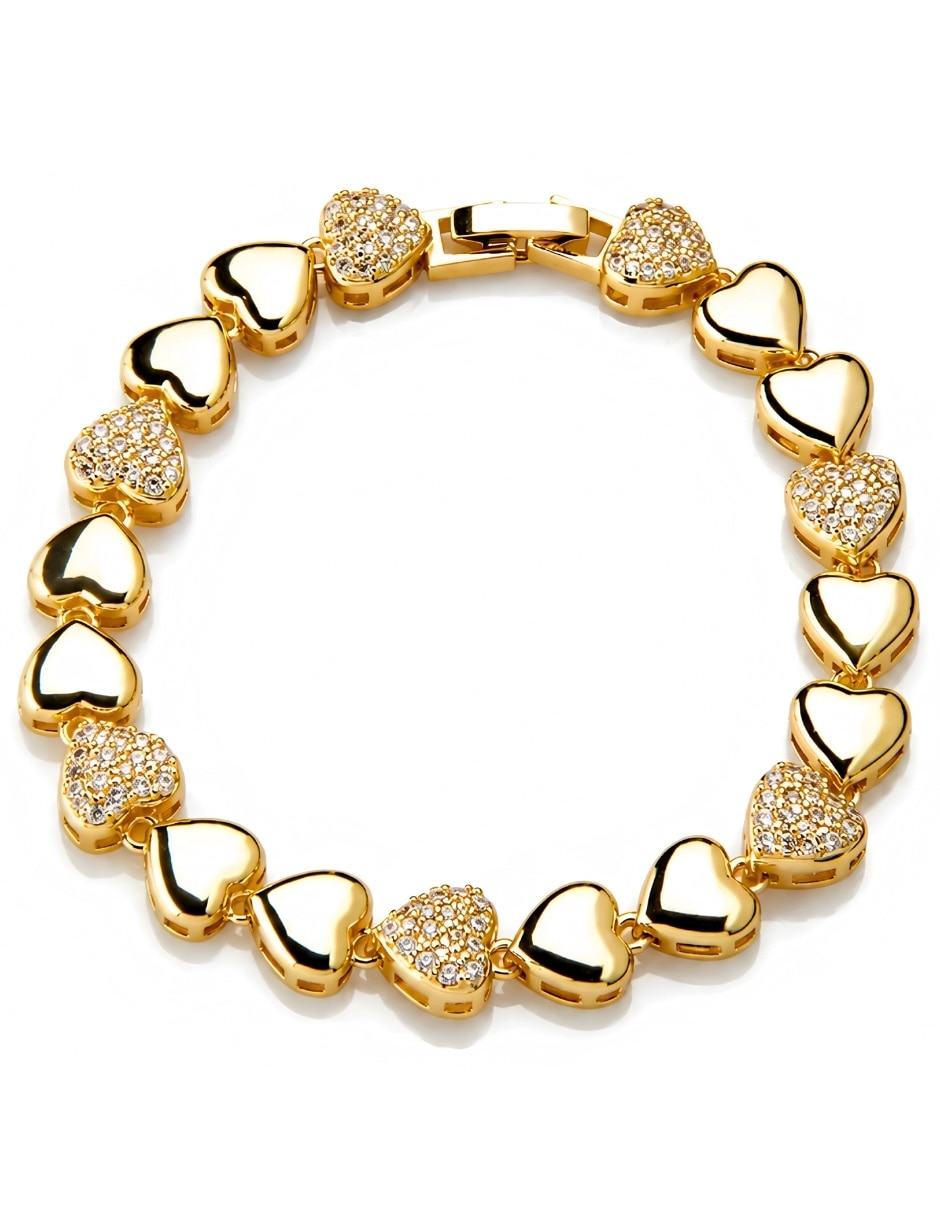Set de brazalete yoiko con zirconia bear brick amelie acabado