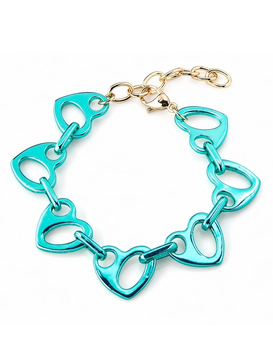 Set Brazalete Bear Brick Brisa acabado baño de oro 4