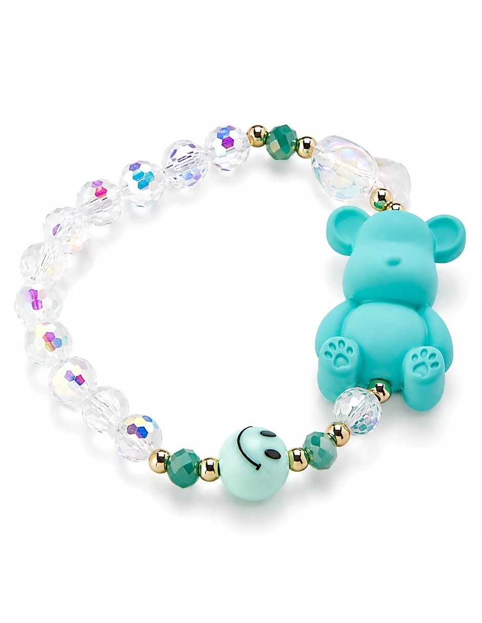 Set Brazalete Bear Brick Brisa acabado baño de oro 7