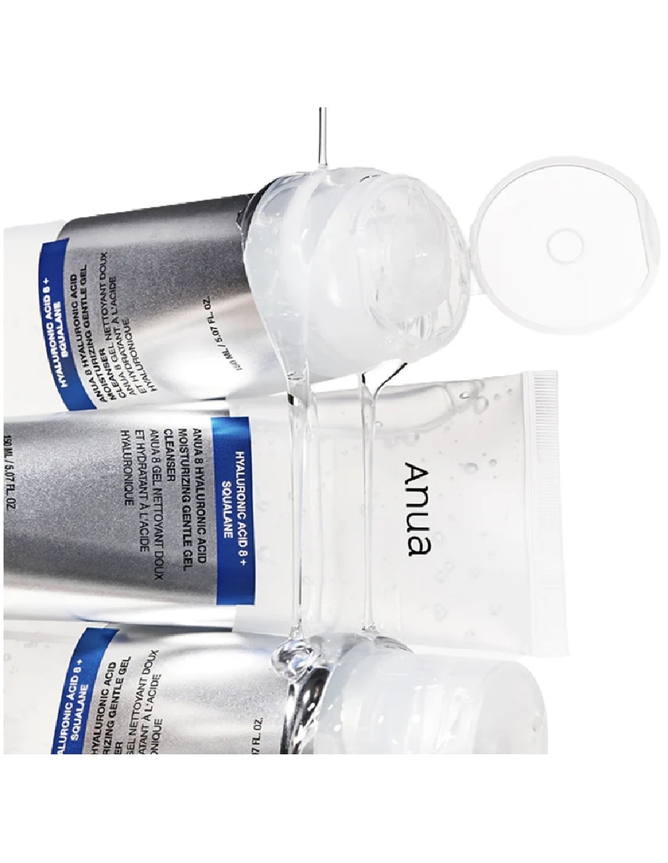 Facial Limpiador Facial en Gel con 8 tipos de Acido Hialuronico para purificar 4