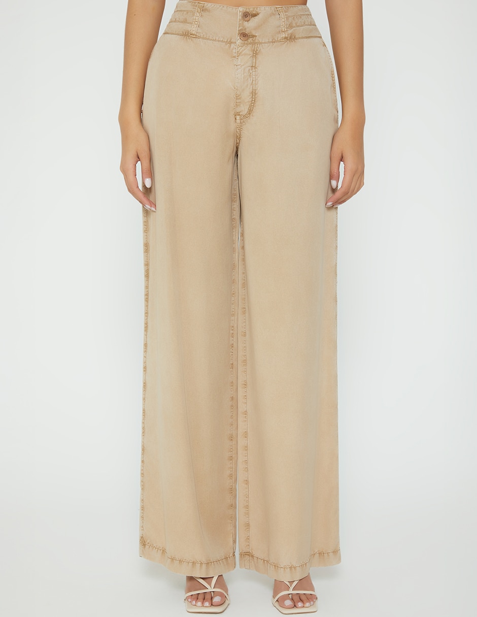 Jeans relaxed palazzo cintura alta studio f malvina camaguey para mujer