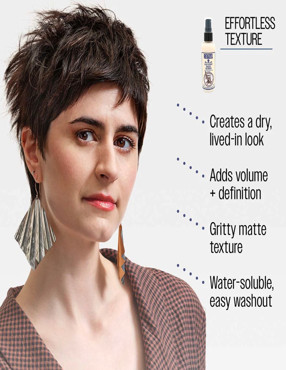 Spray para cabello Todo tipo Spray De Arcilla Para El Cabello Clay - 100 Ml REUZEL Línea de Texturizados y Arcillas 100 ML 3