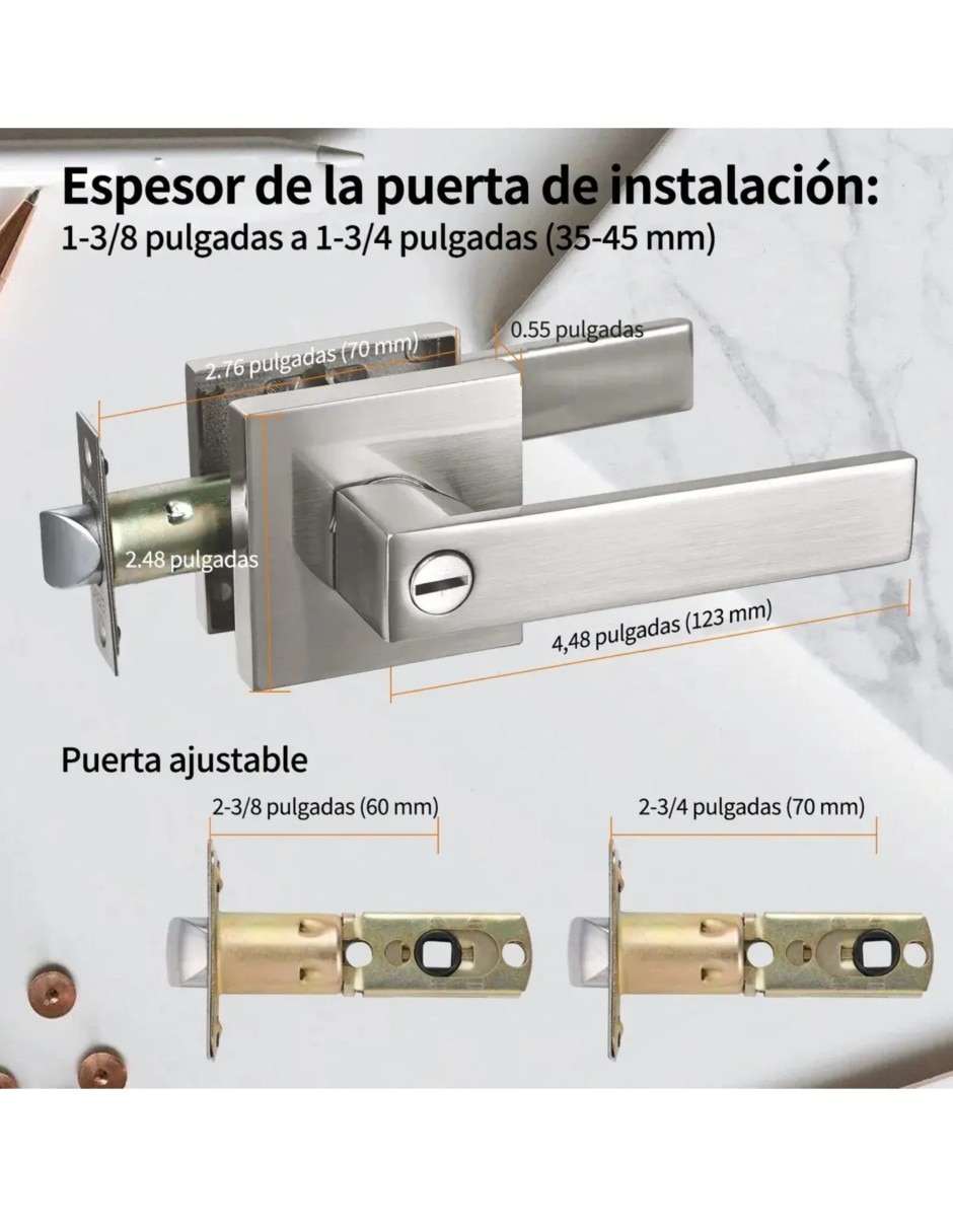 Cerradura sobreponer cerradura manija de combinación 4