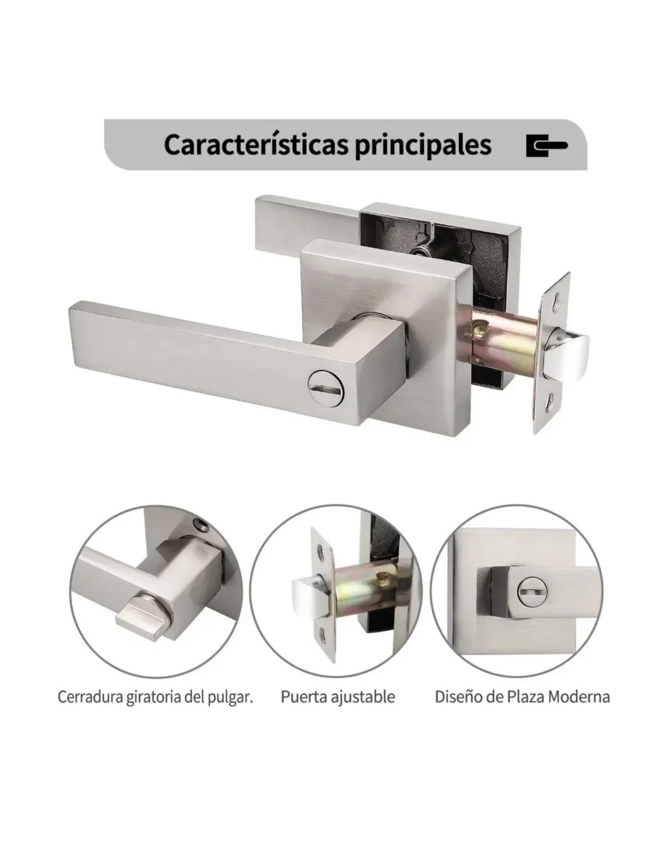 Cerradura sobreponer cerradura manija de combinación 2