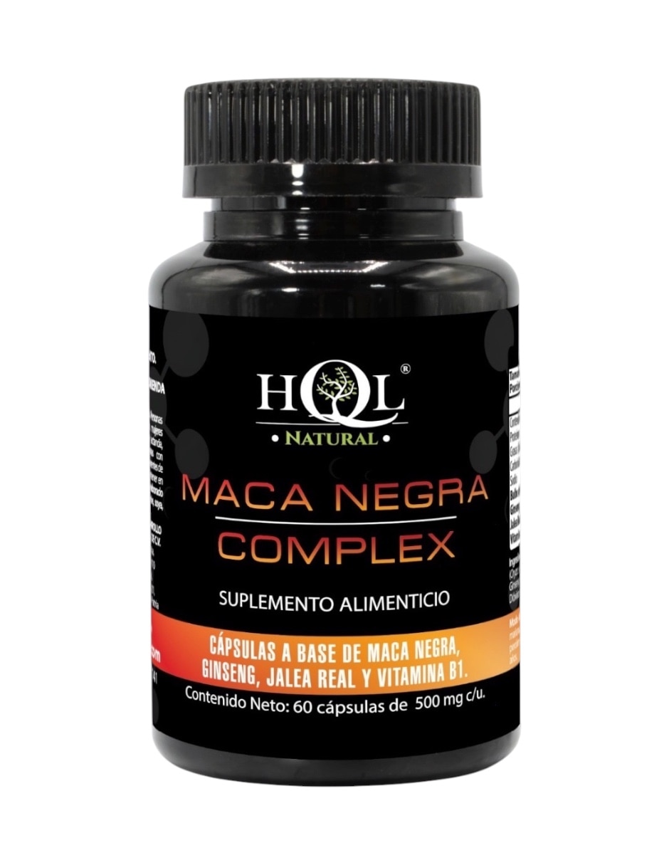 Maca negra complex HQL Natural 60 cápsulas de 500 mg