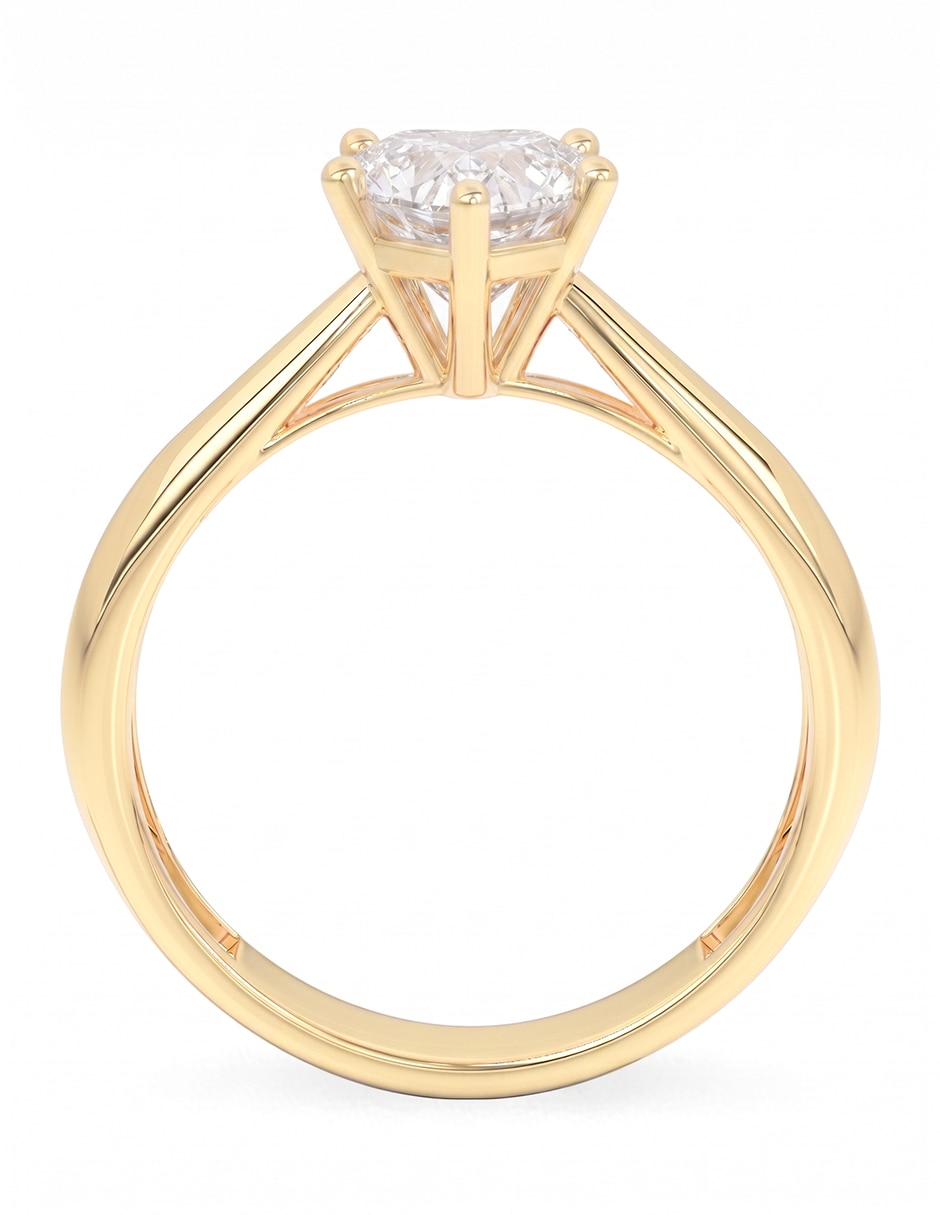 Anillo de compromiso de oro 18 k amelie joyas