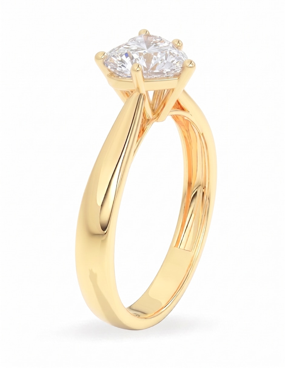 Anillo de compromiso de oro 18 k amelie joyas