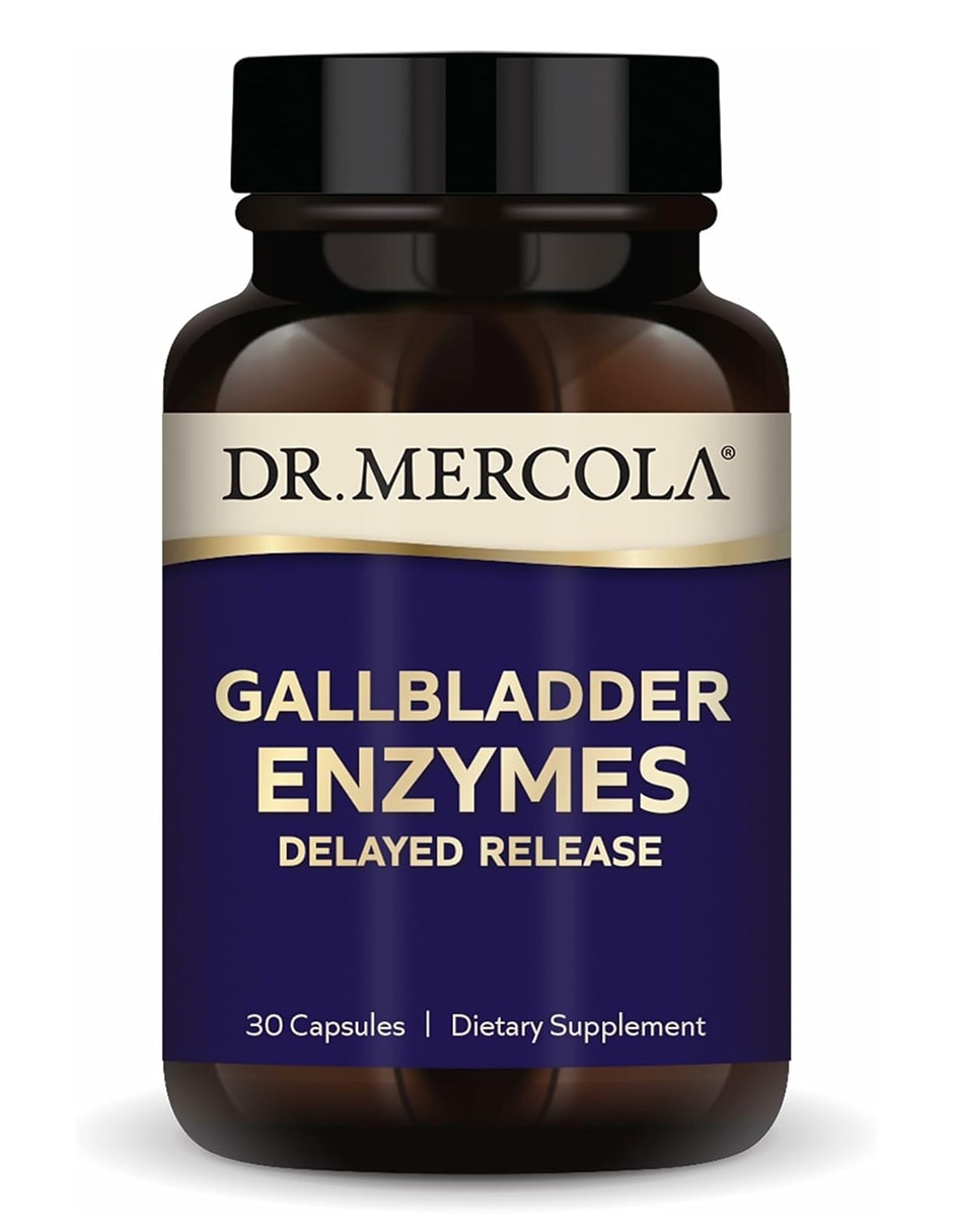 Suplementos alimenticios dr. Mercola gallbladder enzymes bienestar digestivo 30 cápsulas dr. Mercola con enzimas digestivas (lactasa proteasa amilasa lipasa)