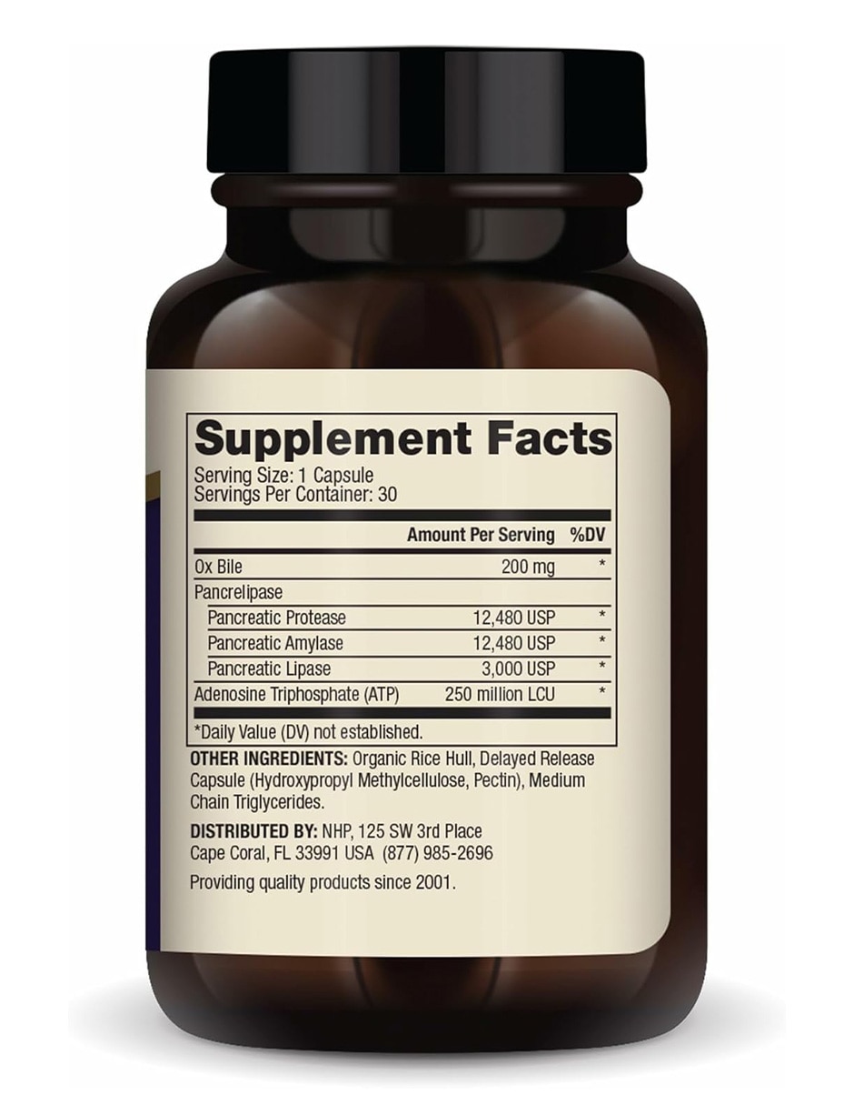 Suplementos alimenticios dr. Mercola gallbladder enzymes bienestar digestivo 30 cápsulas dr. Mercola con enzimas digestivas (lactasa proteasa amilasa lipasa)