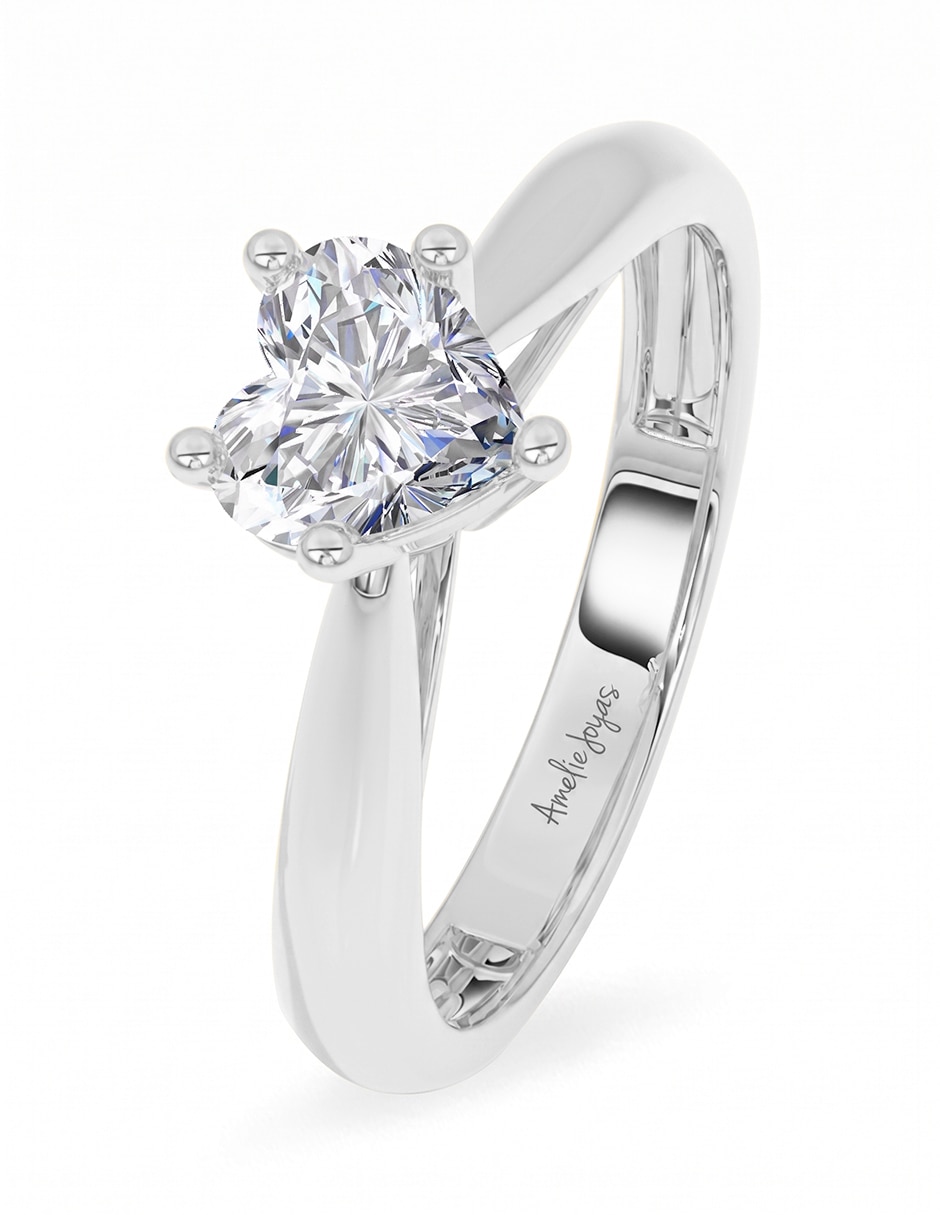 Anillo de compromiso de oro 18 k 4