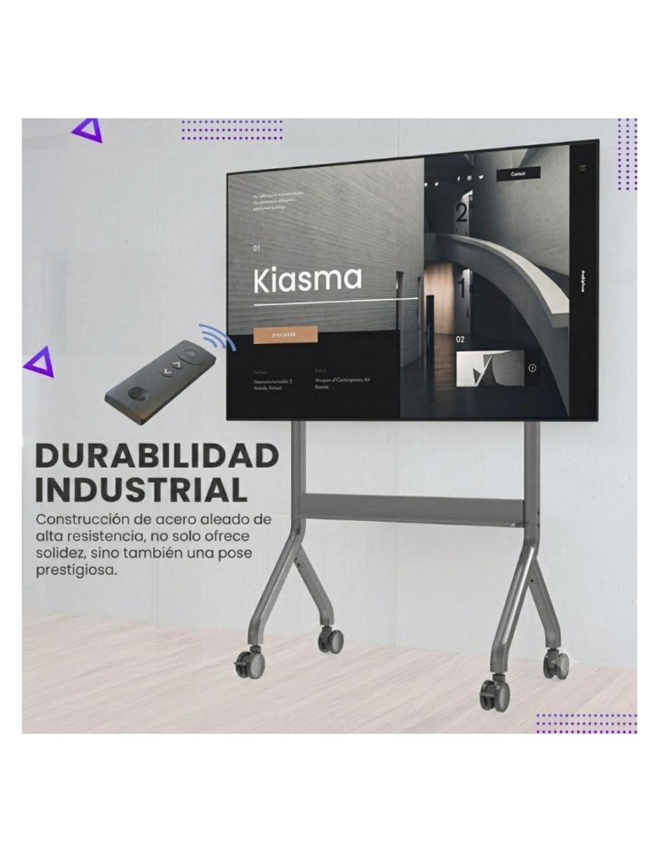 Soporte piso North Bayou para pantalla portátil 65 - 90 pulgadas