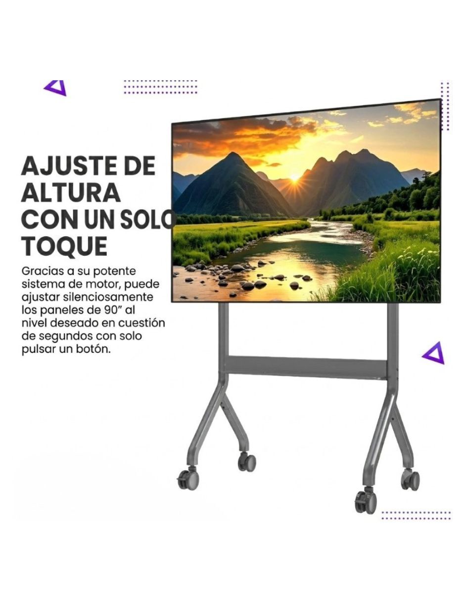 Soporte piso North Bayou para pantalla portátil 65 - 90 pulgadas