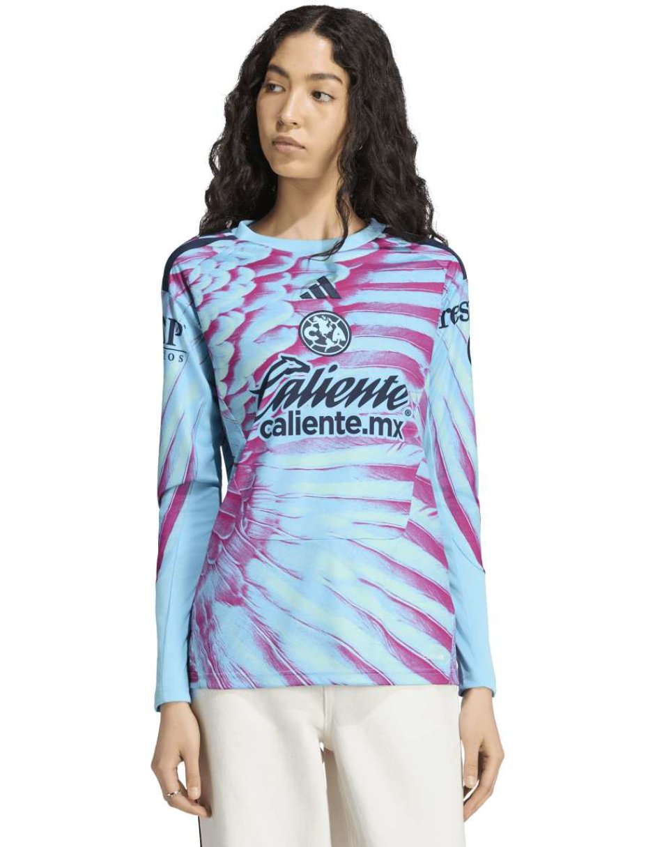 Jersey de Club América entrenamiento manga larga para mujer Jersey de Club América entrenamiento manga larga para mujer
