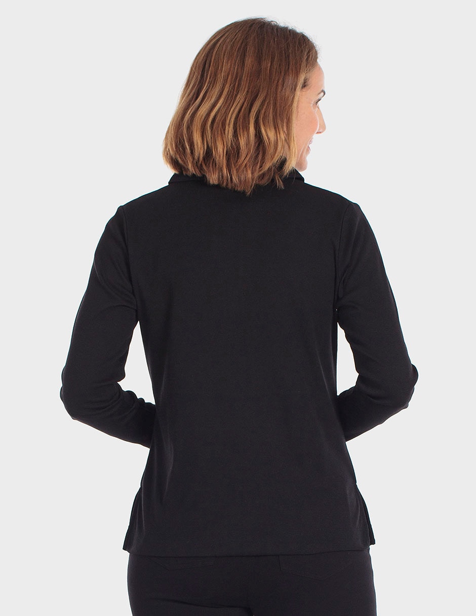 Playera manga 3/4 cuello v para mujer 3
