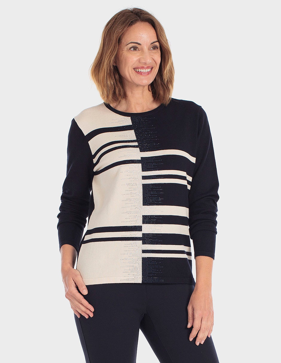 Suéter cuello redondo para mujer Suéter cuello redondo para mujer