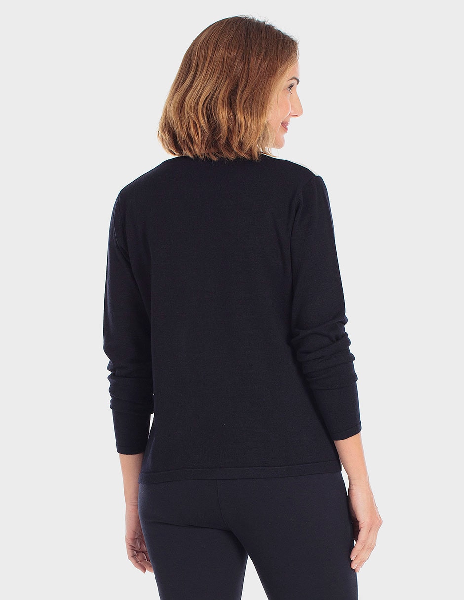 Suéter cuello redondo para mujer 2