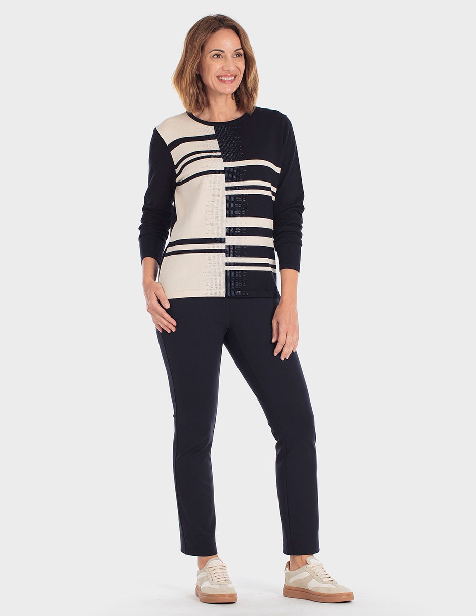 Suéter cuello redondo para mujer 3