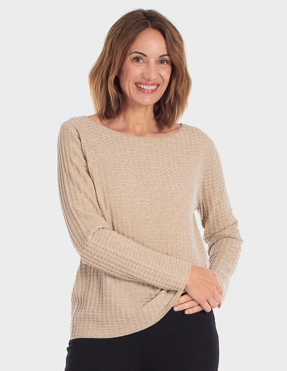 Suéter cuello redondo para mujer Suéter cuello redondo para mujer