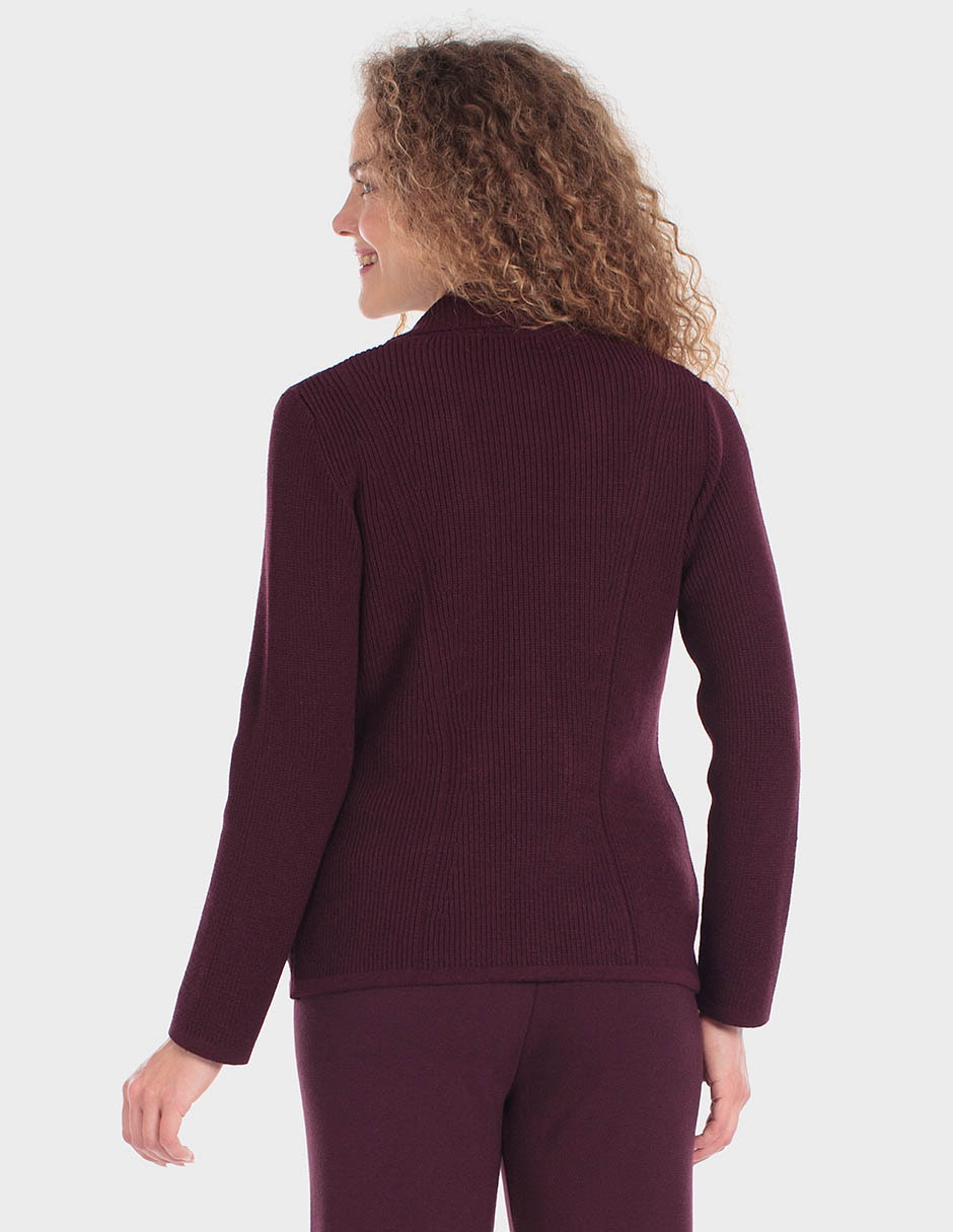 Suéter cuello solapa para mujer 4