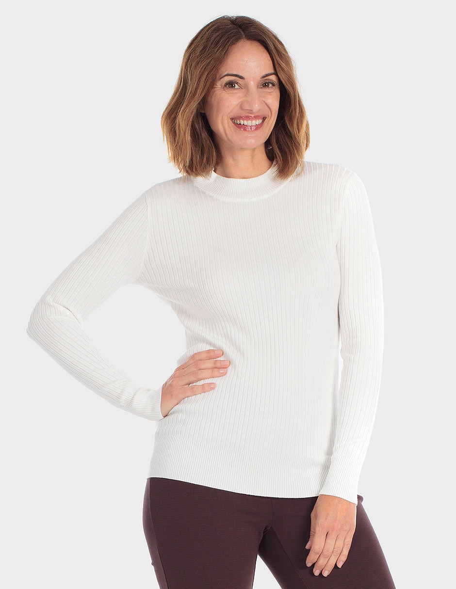Suéter cuello simulado para mujer 1