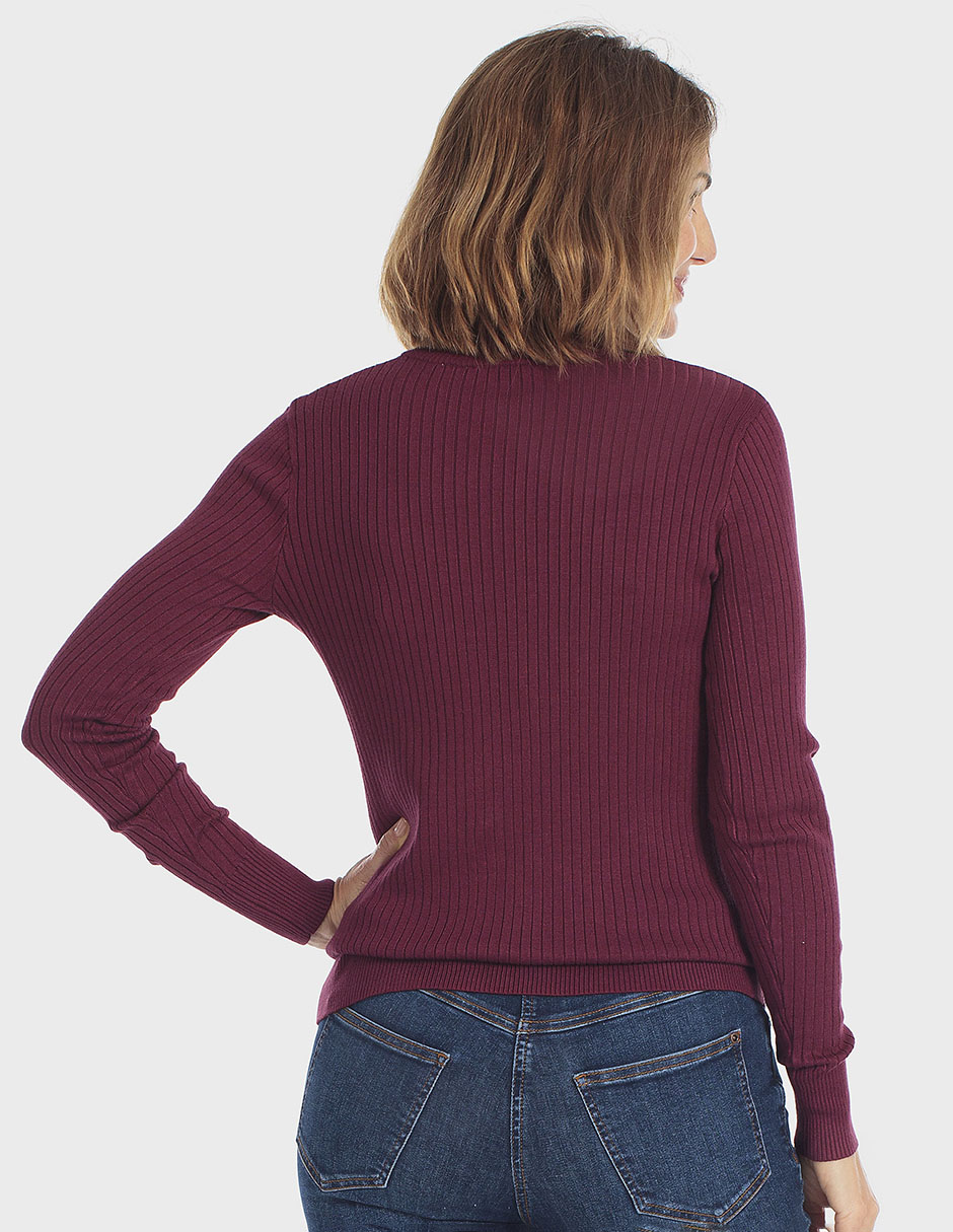 Suéter cuello simulado para mujer 2