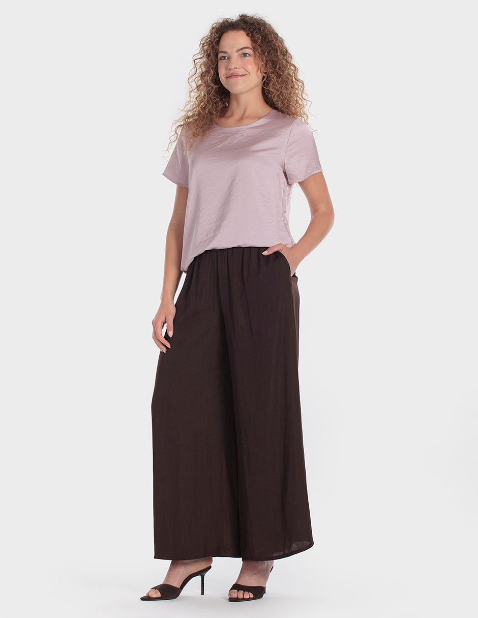Blusa Punt Roma manga corta para mujer