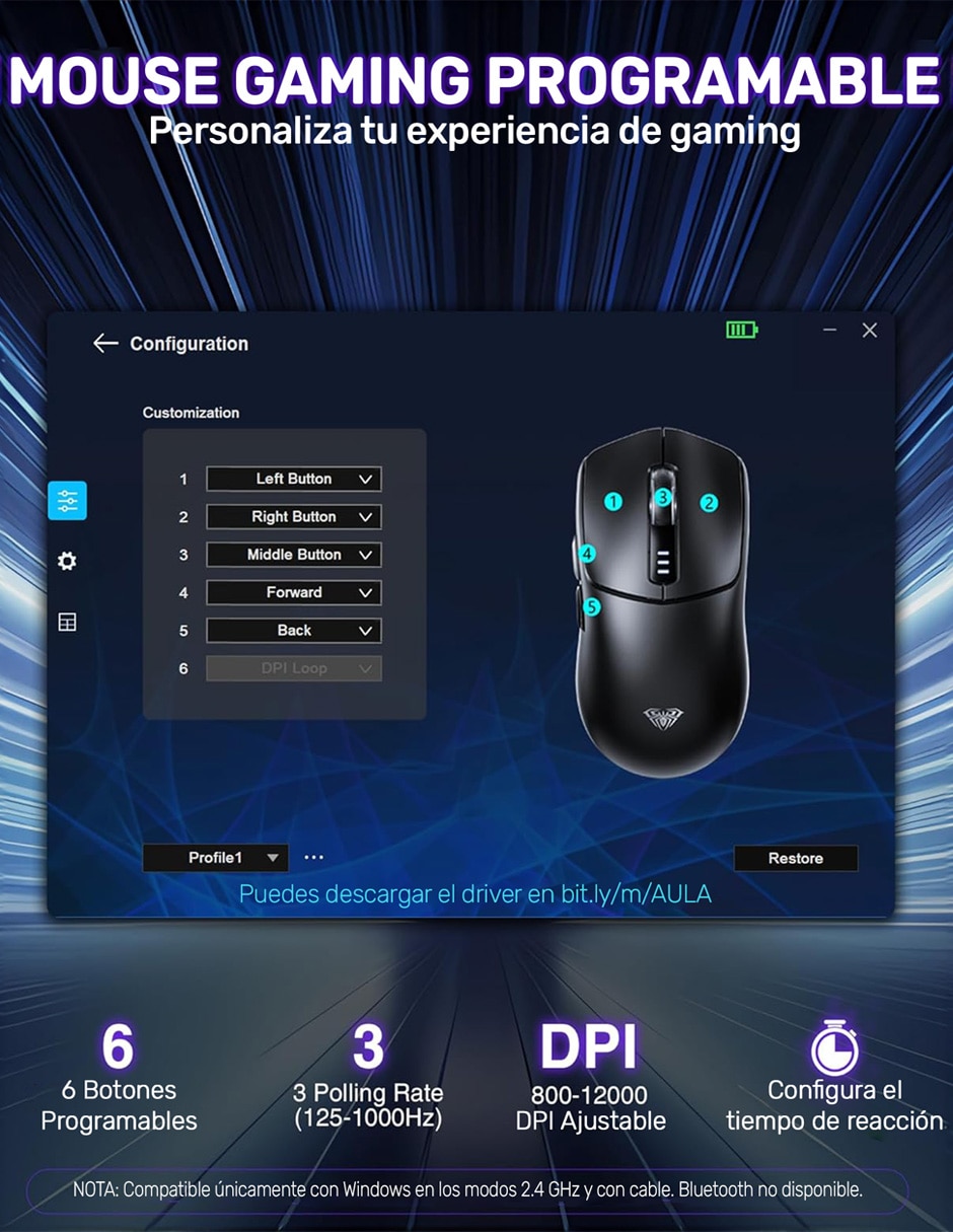 Mouse gamer SC580X 3