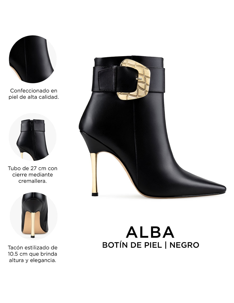 Botín Arriba del tobillo Botines de Piel para mujer 8