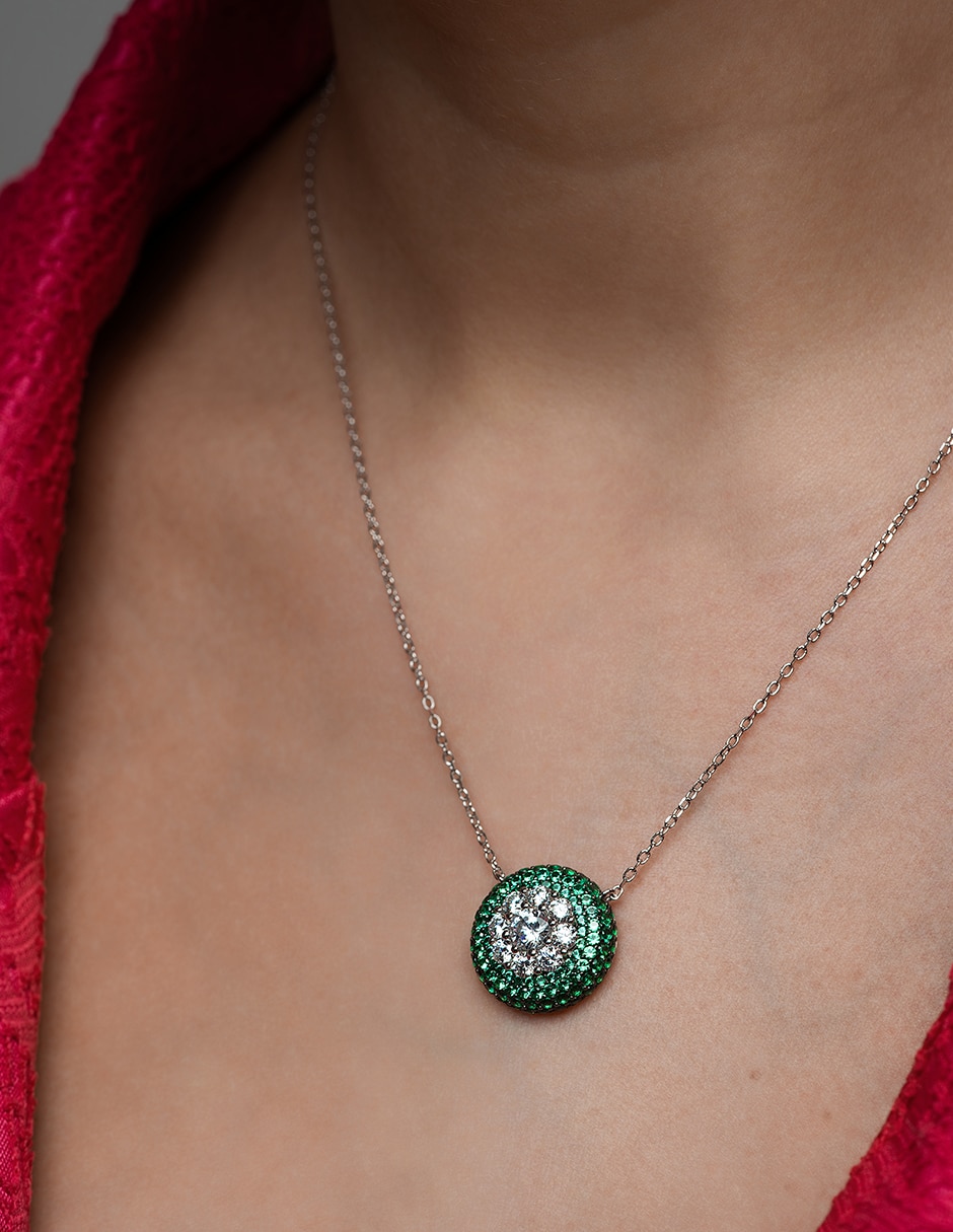 Collar de circular de plata p 925 4