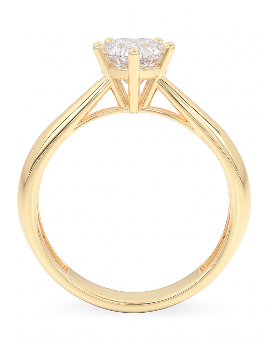 Anillo de compromiso de oro 14 k amelie joyas