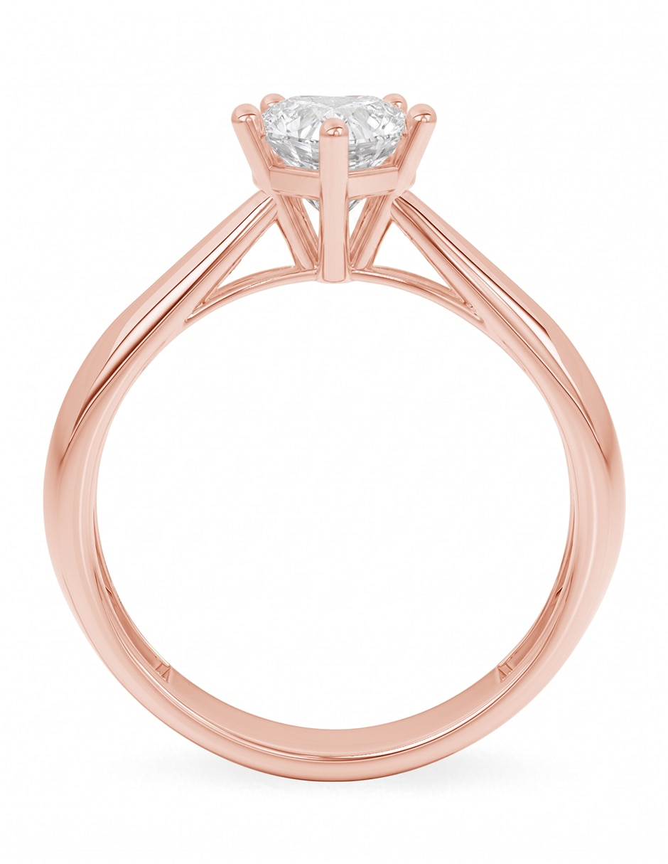 Anillo de compromiso de Oro 14 k Sin colección Diamante de laboratorio 3