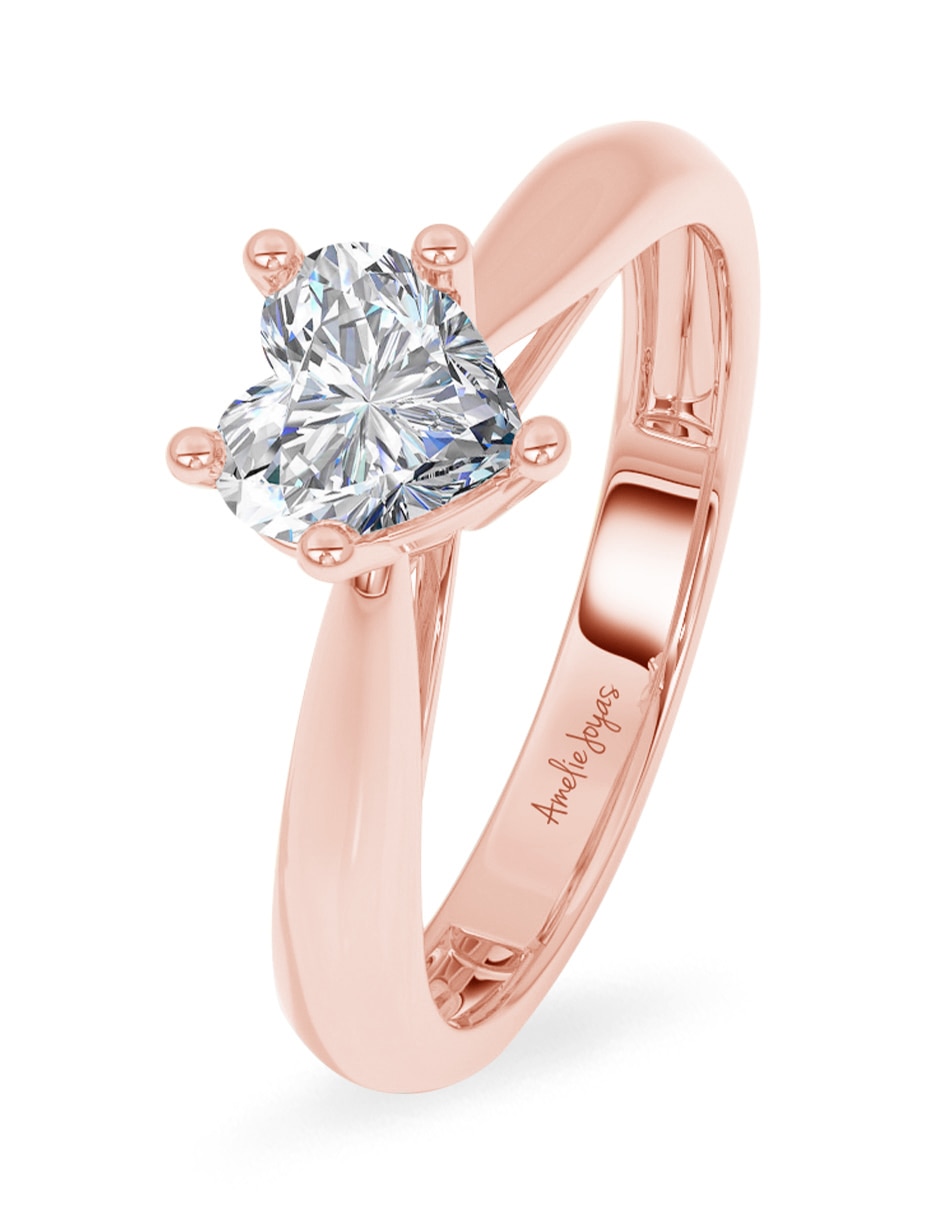 Anillo de compromiso de Oro 14 k Sin colección Diamante de laboratorio 4