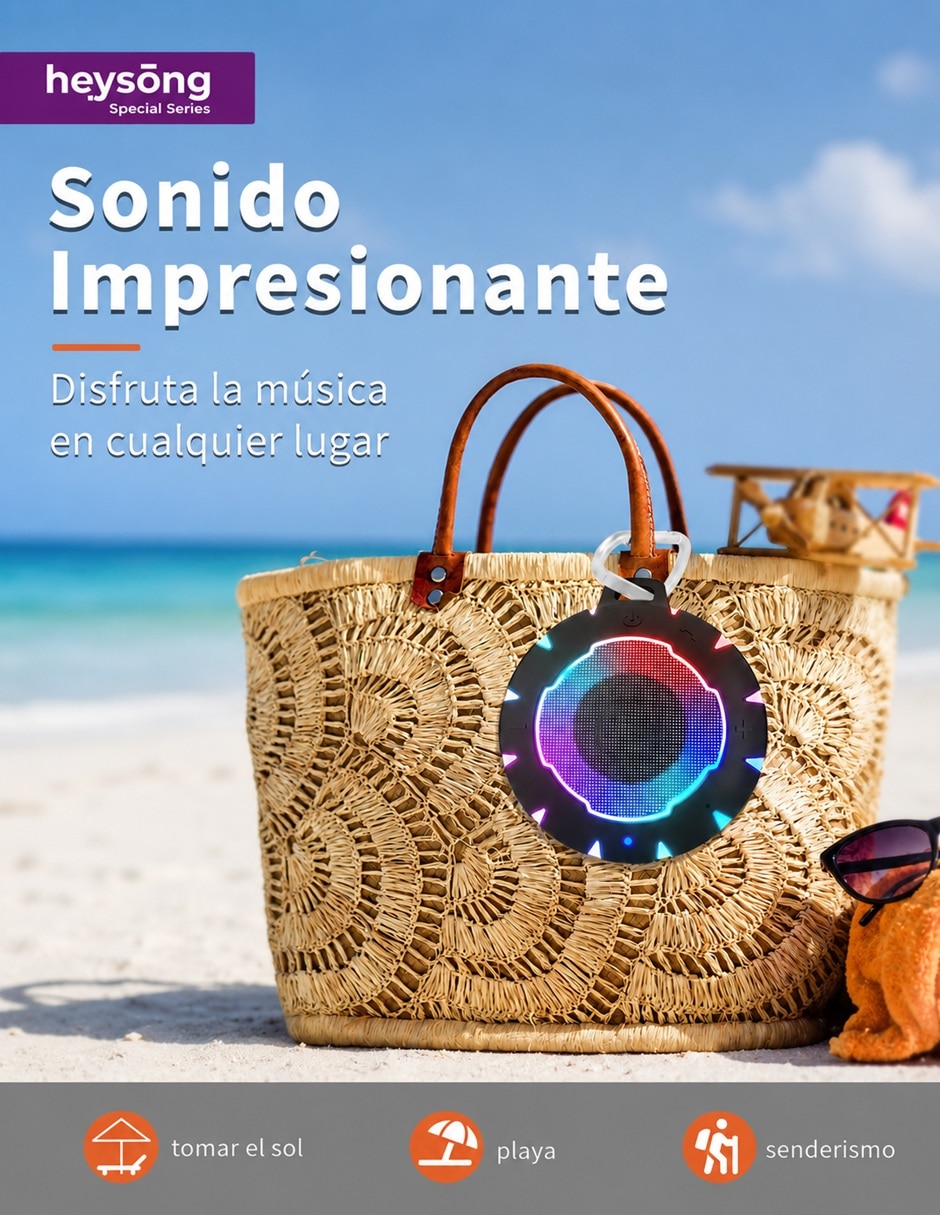 Bocina heysong bluetooth