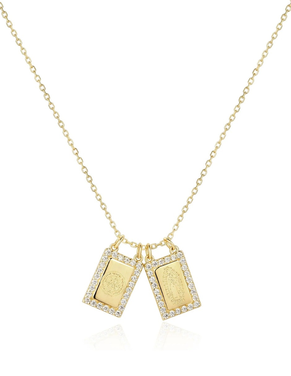 Collar de asimétrica collares de oro 14 k